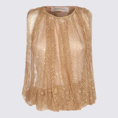 Sportmax Camel Top In Brown