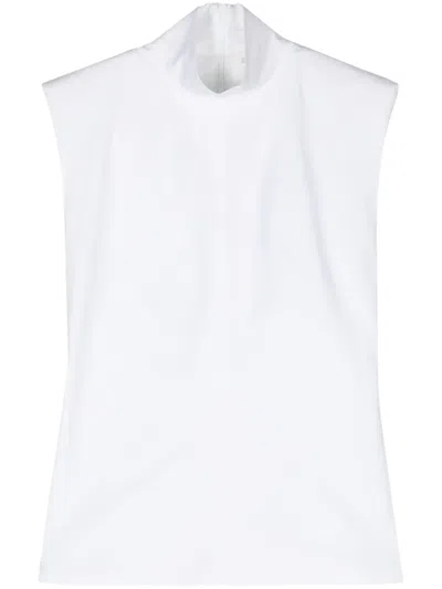 Sportmax Canneti Sleeveless Blouse In Weiss