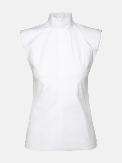 Sportmax 'canneti' White Cotton Shirt
