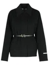 Sportmax Belted Wool Jacket In Black