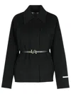 Sportmax Belted Wool Jacket In Black