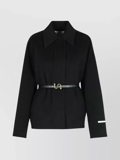 Sportmax 'cantore' Belted Waist Wool Jacket