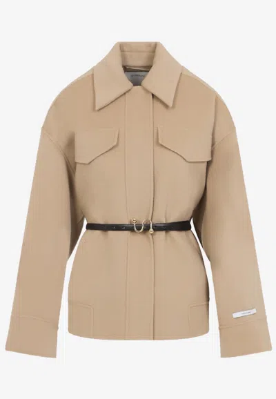 SPORTMAX CANTORE BELTED WOOL COAT