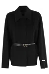 Sportmax Double Wool Caban In Black