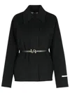 Sportmax Double Wool Caban In Black