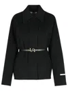 Sportmax Double Wool Caban In Black