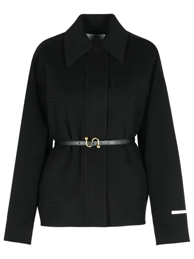 SPORTMAX CANTORE BLACK VIRGIN WOOL JACKET