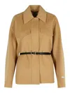 Sportmax Cantore Camel Virgin Wool Jacket In Neutral