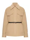 Sportmax Lapel Long-sleeved Suit Jacket In Brown