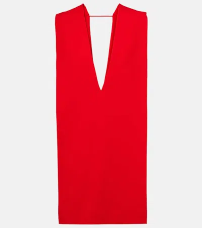 Sportmax Red Stretch Viscose Agrume1234 Mini Dress