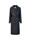 Sportmax Leandro Black Coat In Pure Wool In 013