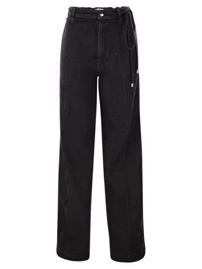 Sportmax Capsula Jeans With Belt In Black