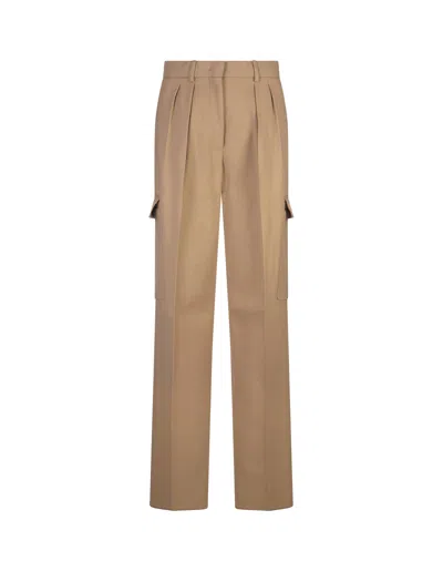 Sportmax Caramel Verbas Trousers In Brown