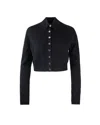 Sportmax Virgin Wool Cardigan With Classic Collar And Retro Charm In Black