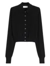 Sportmax Soft Fit Wool Cropped Cardigan Clothing In Black