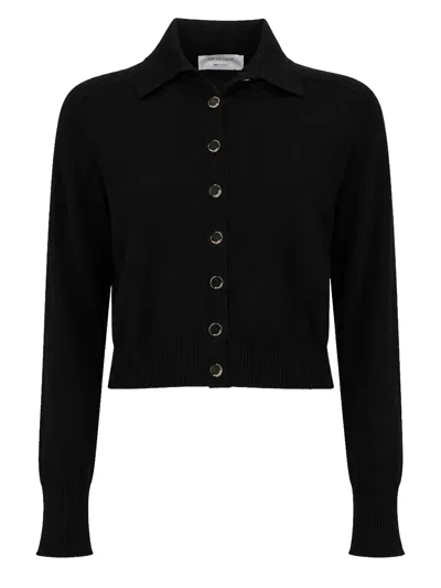 Sportmax Cardigan "lirica" In Lana In Black