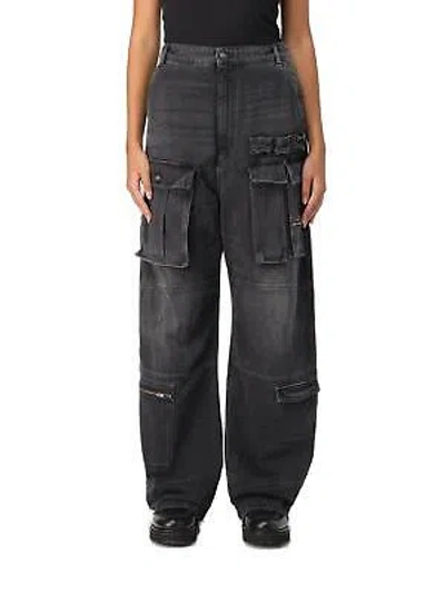 Pre-owned Sportmax Cargo Jeans  In Blue