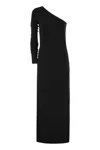 Sportmax Dress One-shoulder Knot Detail In Black