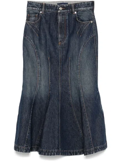 Sportmax Casa Midi Skirt In Blue
