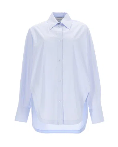 Sportmax Casacca Kimono Bianco Ottico In Blue