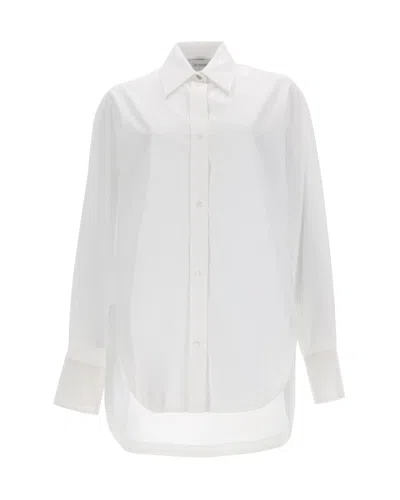 Sportmax Optic White Pure Cotton Poplin Tunic Top