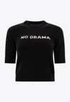 Sportmax Wool-cashmere No Drama Short-sleeve Sweater In Black