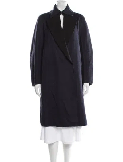 Pre-owned Sportmax Cashmere Coat In Blue