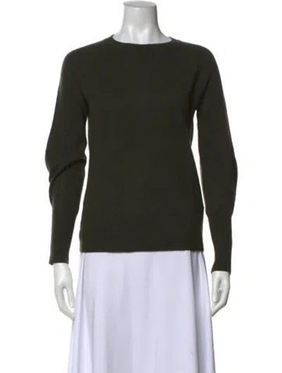Pre-owned Sportmax Cashmere Crew Neck Sweater In Green