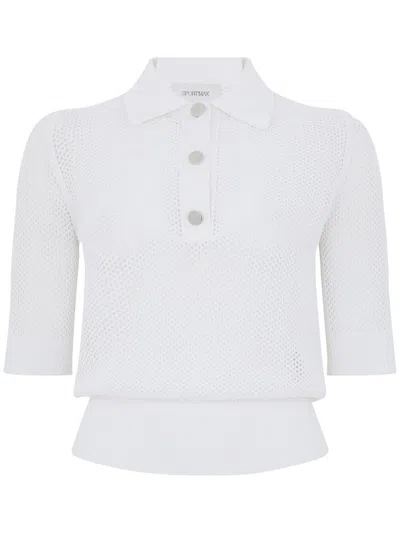 Sportmax 'casta' Polo Shirt In White