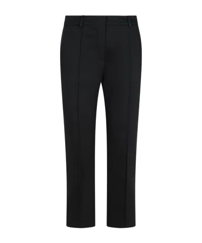 Sportmax Casual Pants With Belt Loops In Black