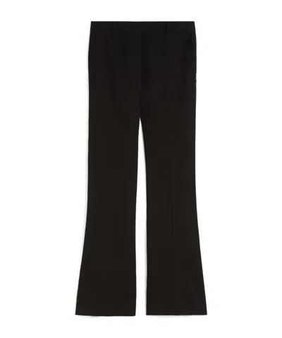 Sportmax Casual Pants With Belt Loops In Black