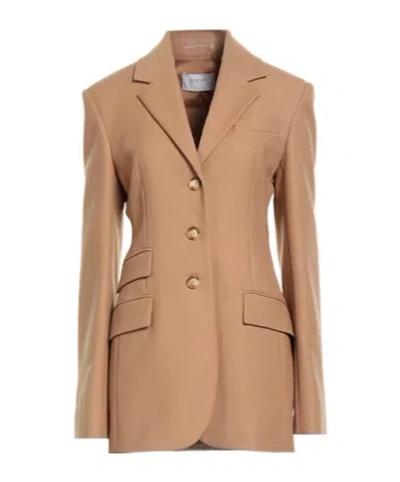 Sportmax Casual Single-breasted Blazer In Neutral