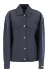 Sportmax Celso Jacket With Chest Pockets And Long Sleeves In Blue