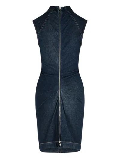 Sportmax Cerea Denim Dress In Blue