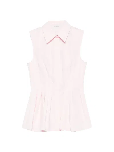 Sportmax Certosa Pleated Shirt In Pink