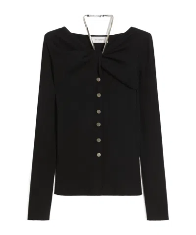 Sportmax Chain Cardigan In Black