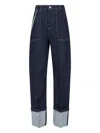 Sportmax Chain Straight Jeans In Blue