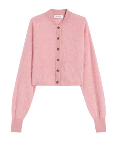 Sportmax Chaqueta Bomber Boxy De Cachemira In Pink