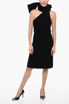 Sportmax Chenille Cervo Midi Dress With Stole Detail In Black