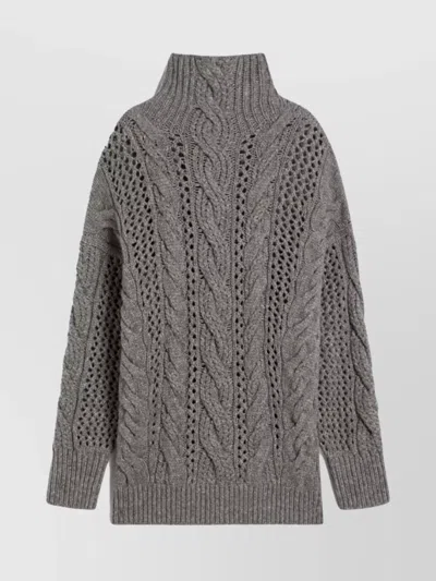 SPORTMAX CHUNKY KNIT TURTLENECK SWEATER