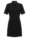 Sportmax Cipro Straight Hem Mini Shirt Dress In Black
