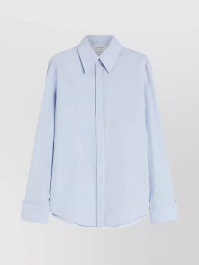 SPORTMAX CLEAN LINE TAILORED COLLAR COTTON TOP