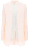 Sportmax Silk Single-breasted Jacket In Pink
