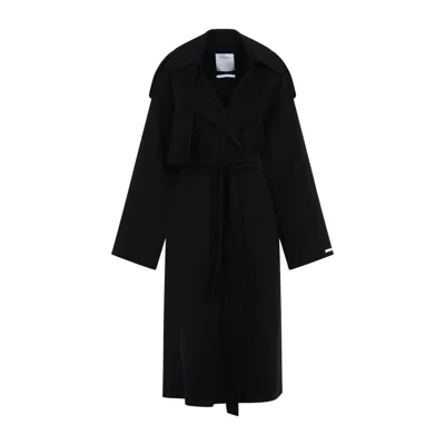 Sportmax Black Fiore Coat