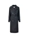 Sportmax Leandro Black Coat In Pure Wool In Black