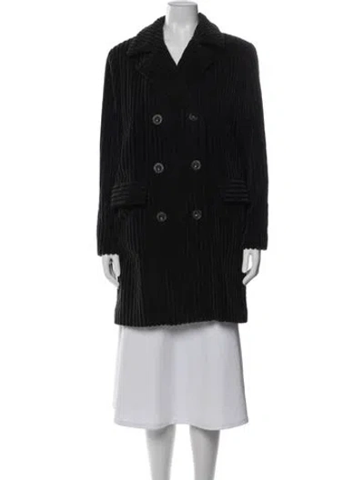 Pre-owned Sportmax Coat In Black