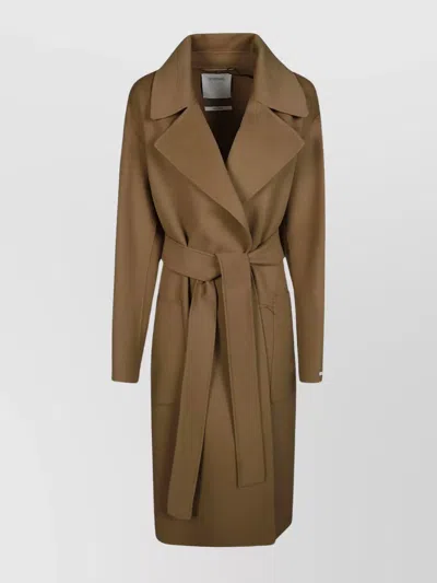 Sportmax Coat Double-breasted Belted Waist