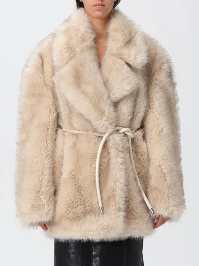 Sportmax Coat  Woman Color Beige In Neutral