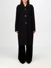 Sportmax Fiuggi Virgin Wool Coat In Schwarz