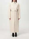 Sportmax Antiope1234 Coats And Trench Coats White In Neutral